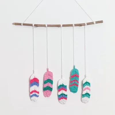 Feather Baby Mobile